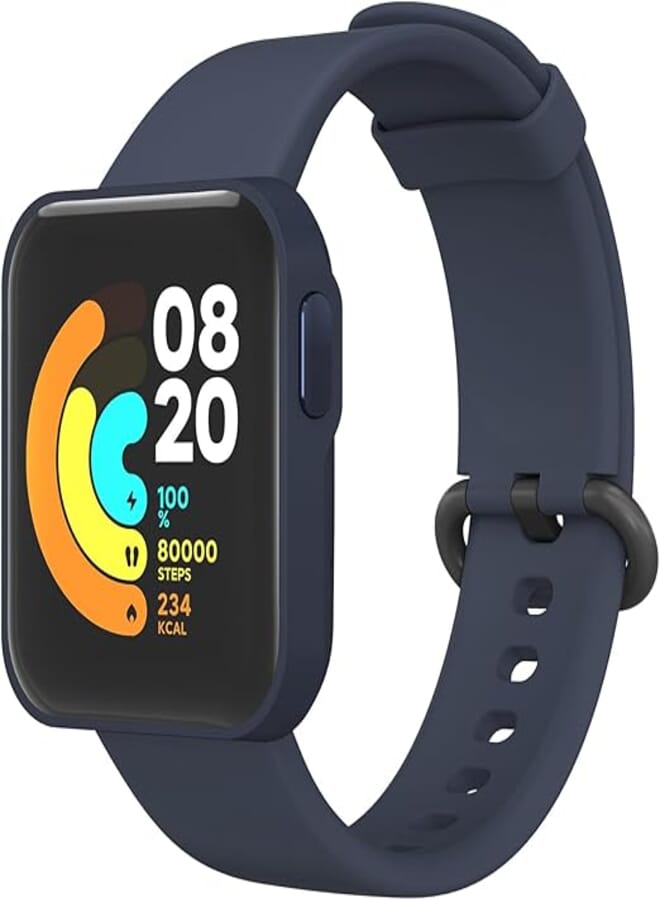 Mugust Strap for Xiaomi Mi Watch Lite/Redmi Watch Lite Women Men, Colorful Silicone Replacement Soft Wristbands for Redmi Watch/Xiaomi Mi Watch Lite (Blue)